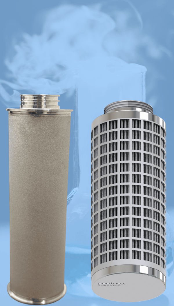 المنت فیلتر استیل متخلخل-پلیسه دار