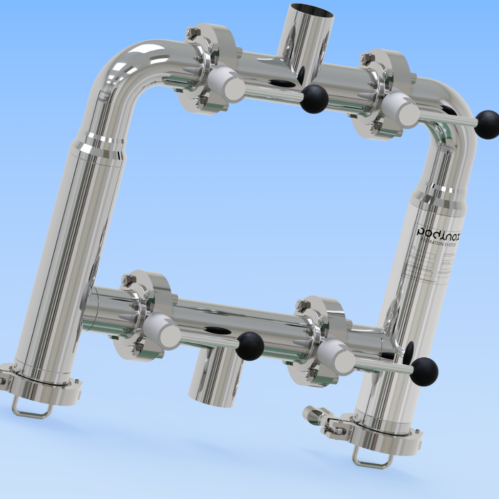 milk ss double filter-strainer