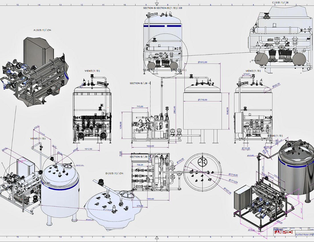 نقشه سه بعدی سیستم PW