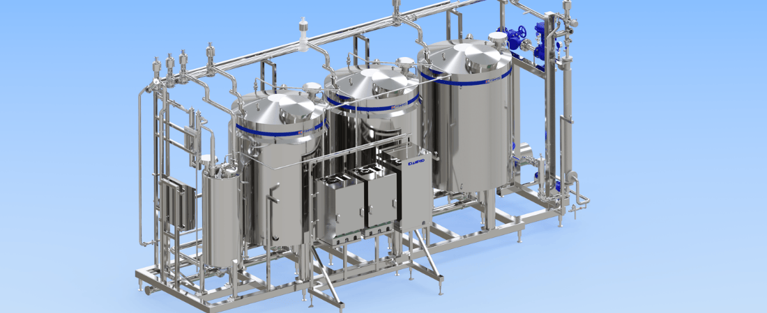 سیستم CIP تک خط ارسال