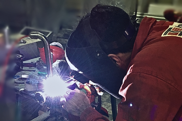 installation and welding of behshahr industry ghee plant