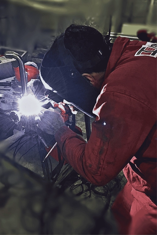 جوشکاری پروژه مارگارین بهشهر