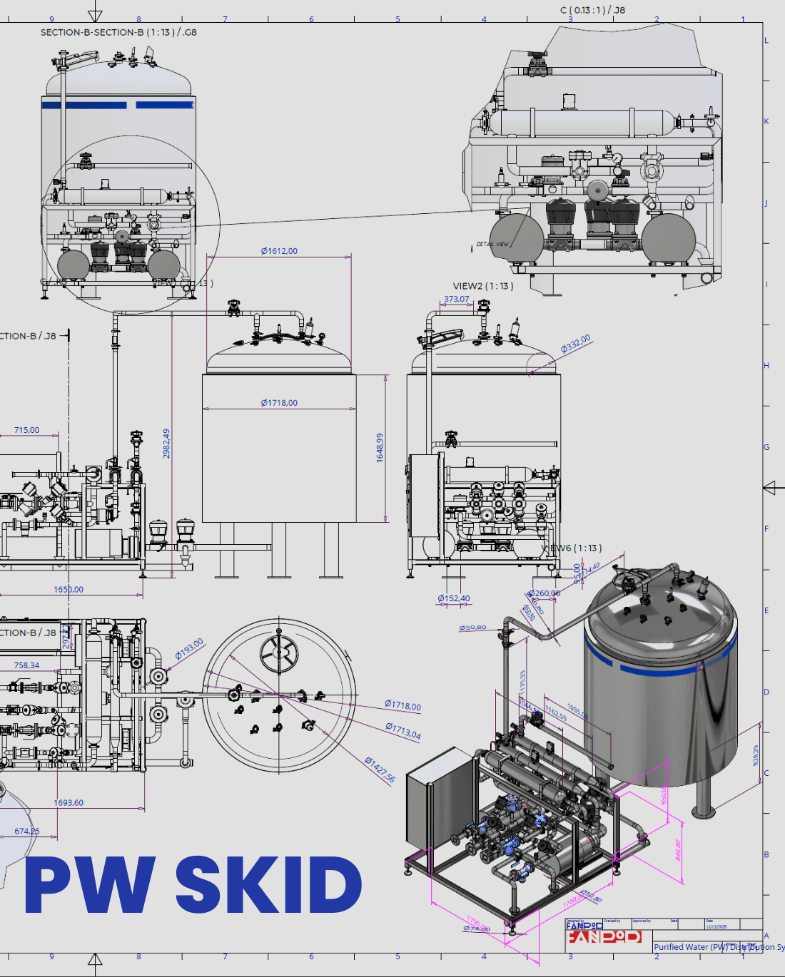 اسکید آب استریل و خالص