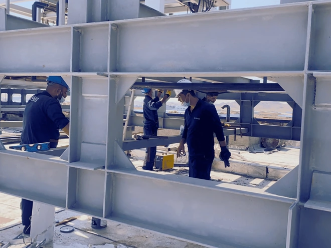 Fanpod projects-steel structure work
