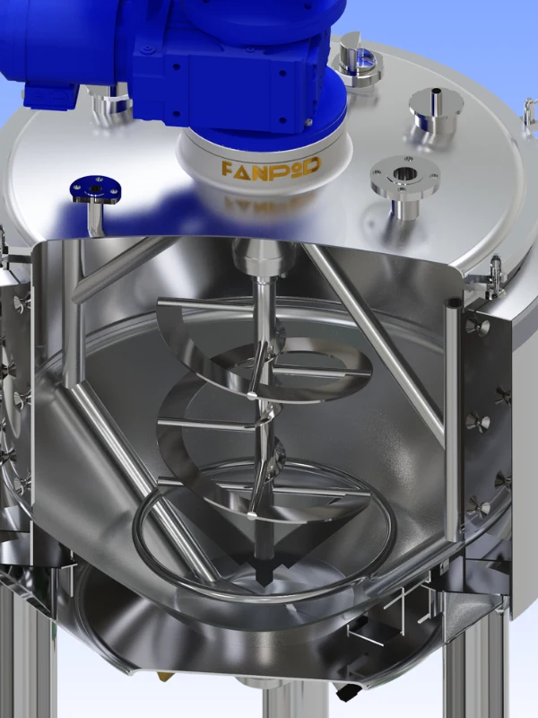 process tank top mixer