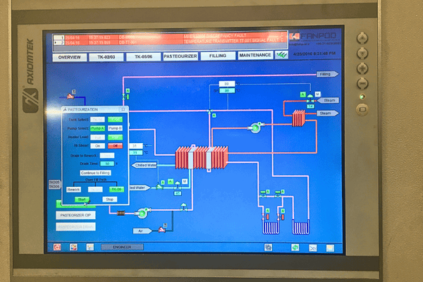 پروژه غی HMI پاستورایزر